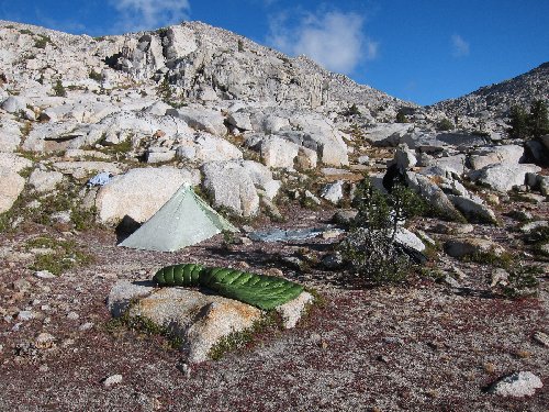 Drying out gear in the morning