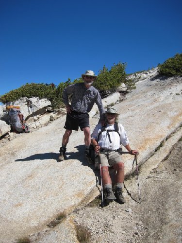 Not so dynamic duo atop Vogelsang Pass