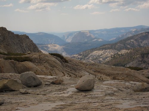 Erratics and another view of a Yosemite icon