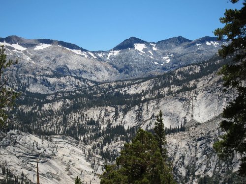 Up the Merced toward Triple Divide Peak