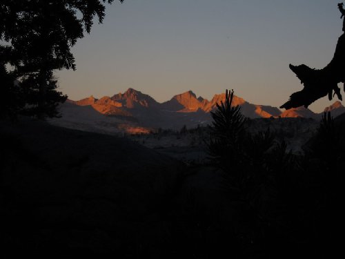 Sunset on Cathedral Range