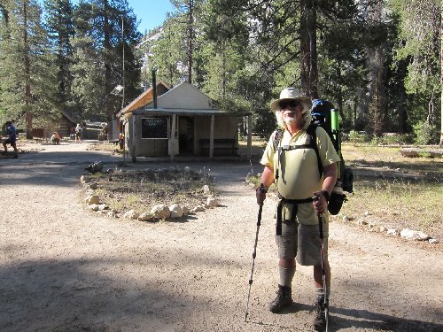 Mark in front of Merced Lake Dining Hall