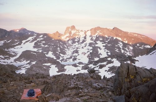 Ionian Basin campsite, on bench just east of Goddard Col