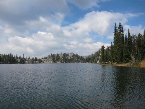 Steamboat Lake--smoke starting to clear!
