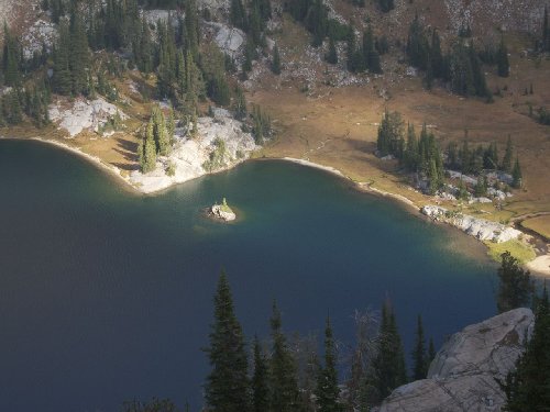 Steamboat Lake from above