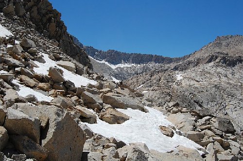 The final boulder field before Columbine