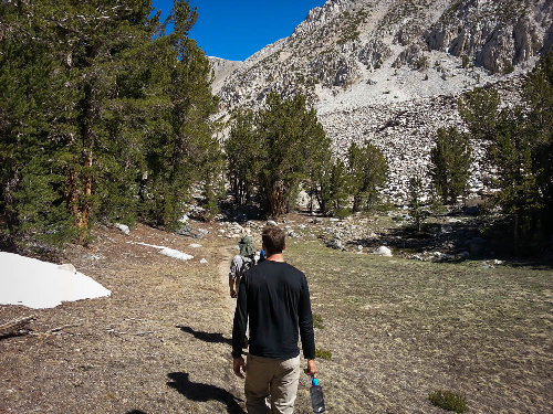 The hike up to 6th and 7th Lakes