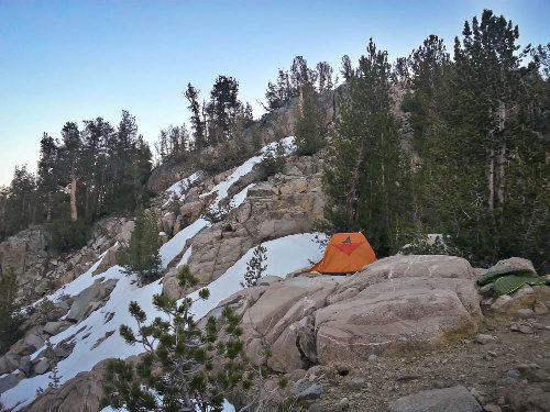 Our new campsite for the night