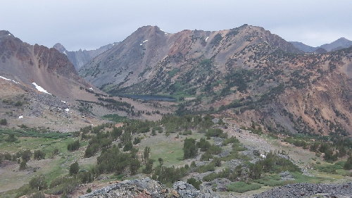 Summit Lake in foreground
