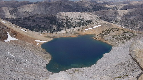 Spiller Lake below