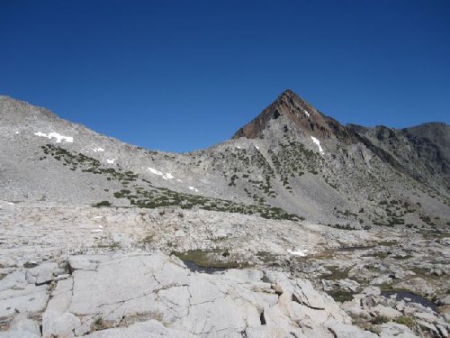 Stanton Pass from east with Virginia Peak