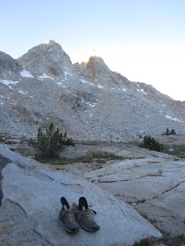 Finger peaks from camp
