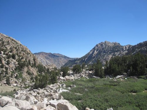 Way down to crown and Barney lakes
