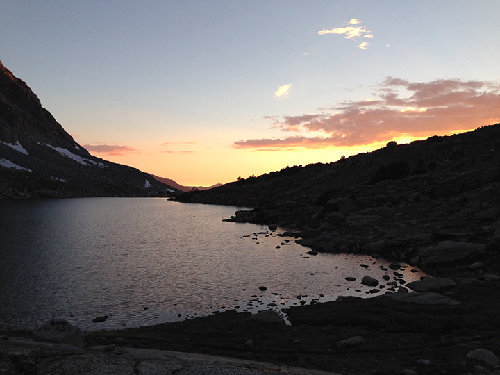 Sunset in Darwin Canyon.