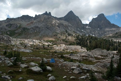 Camping at the upper meadow
