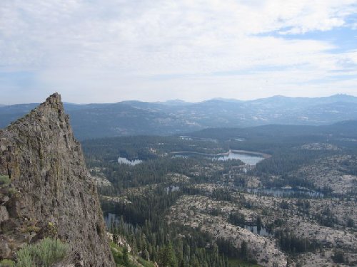 View of devils peak from ridge south