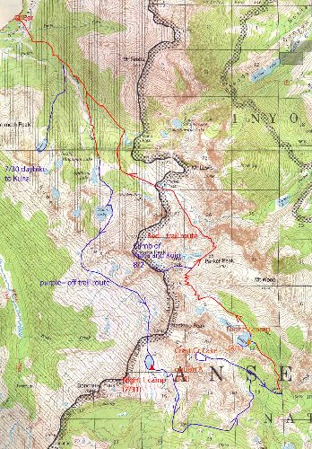 Yosemite Inside-Out routes