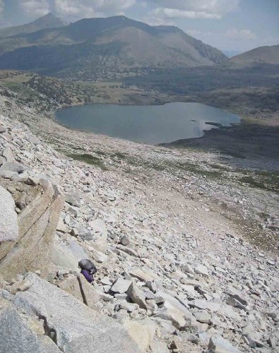 The upper part of Kuna Col above Helen Lake