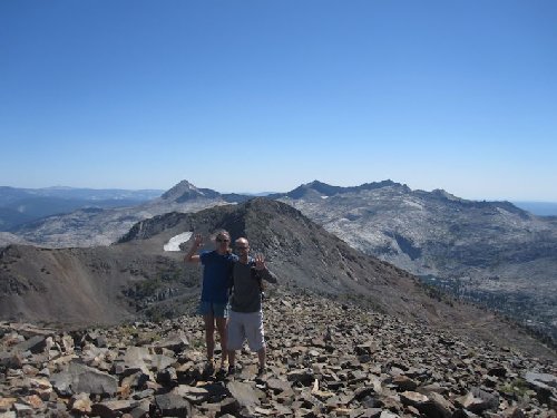 from Dicks peak with all 4 completed peaks in the background