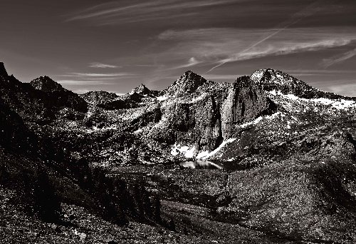 One of the sublimest views in the Sierra.