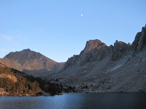 Moon over Kearsarge Pinnacles