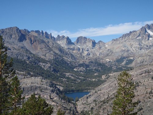 View from PCT High Trail back to the area we had traversed the prior 4 days