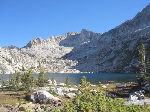 Hortense Lakes from camp