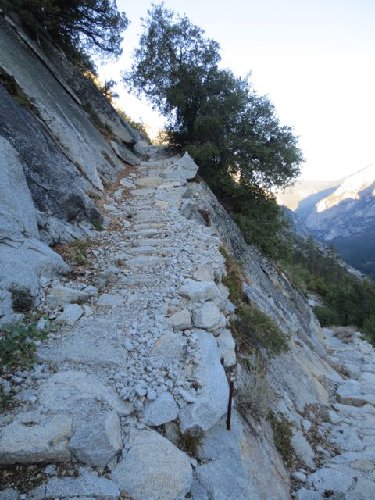 The trail UP to Avalanche Pass