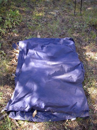 Rain Poncho Made into a Blanket