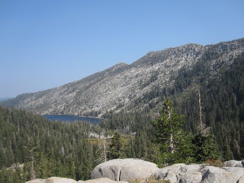 Stoney ridge lake with rubicon peak center
