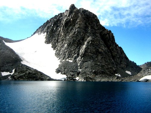 Catherine Lake and the Ritter-Banner Saddle from the north side