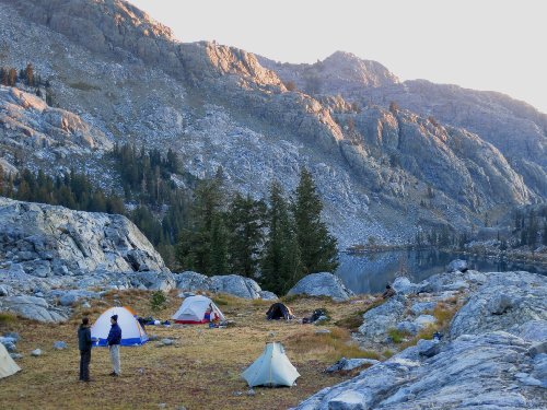 HST camp above Lake Ediza