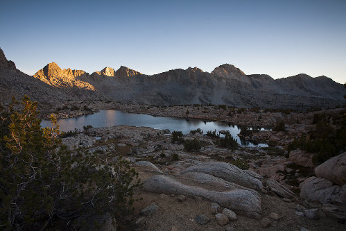 View south from our campsite