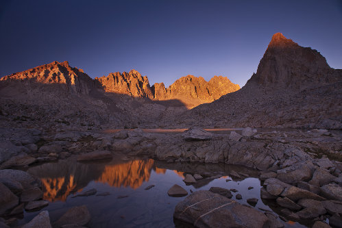 Sierra at her best; The Palisades and Isosceles Peak