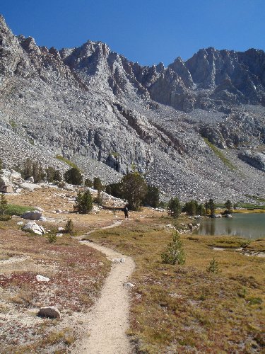 North shore of Evolution Lake