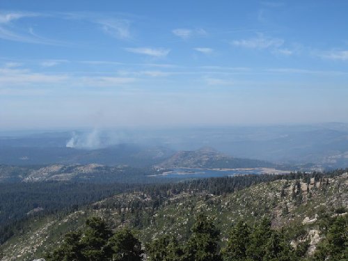 Smoke from the last of the king fire