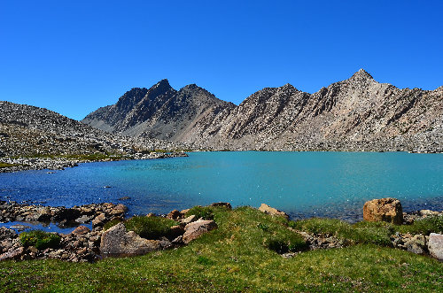 Pretty Glacial Flour Lake 11,196