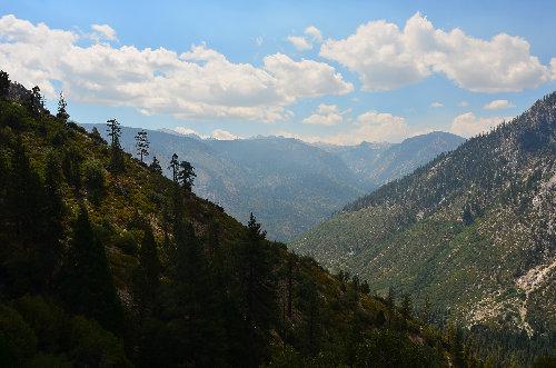 Looking towards the mountains North of Cedar Grove the Monarch Divide