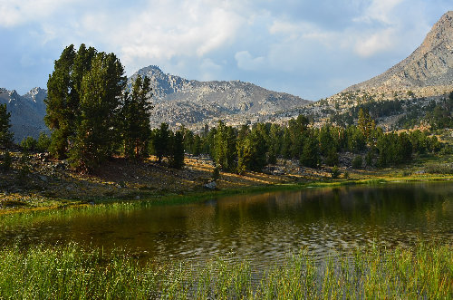 The pretty lake we camped by